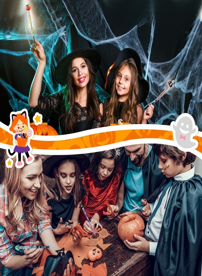 Qilery 24 Pcs Halloween Pencils Bulk with Top Eraser Stackable Pencils for Kids Pumpkin Bat Ghost Monster Non Sharpening Push Stationeries for Halloween Party Supplies School Students - Image 5